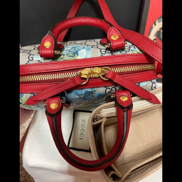 🆕❤️💙Gucci Supreme Monogram Blooms Mini Boston💙❤️🆕 - Picture 6 of 14